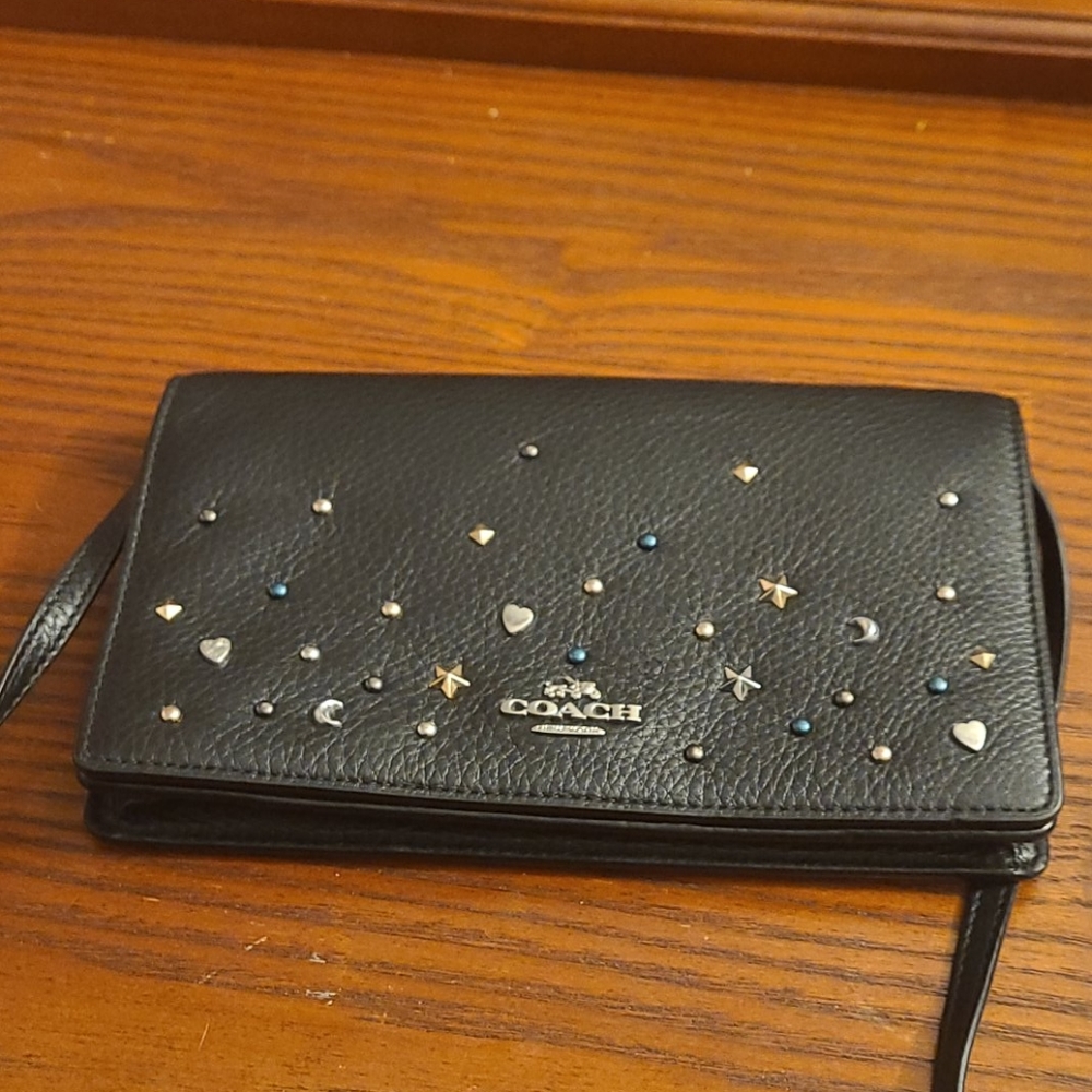 Coach crossbody clutch with removable strap